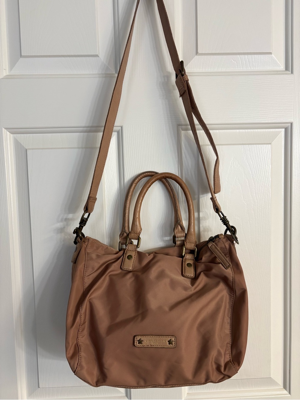 Liebeskind Berlin Dusty Rose Satchel with Removable Shoulder Leather Strap